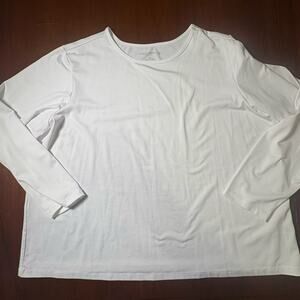 Susan Graver White Top Size 3X